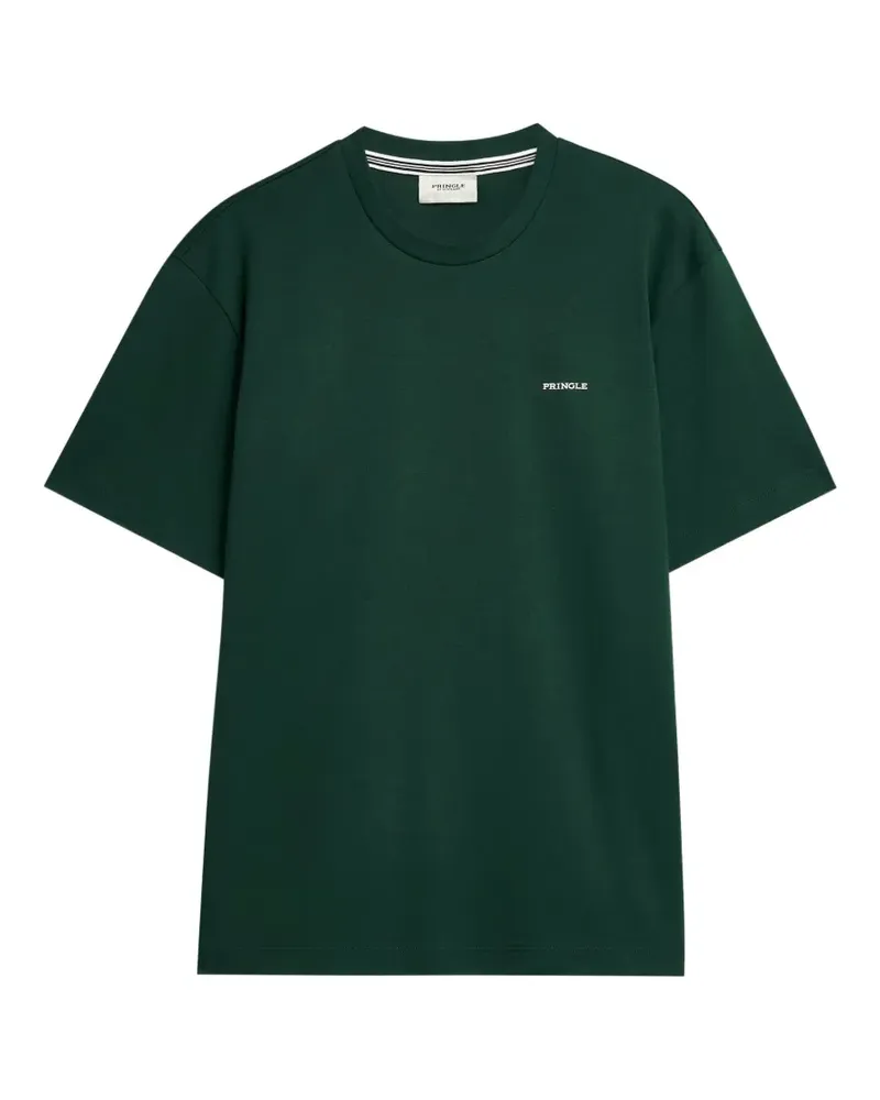 Pringle of Scotland T-Shirt mit Logo-Print - Grün Grün