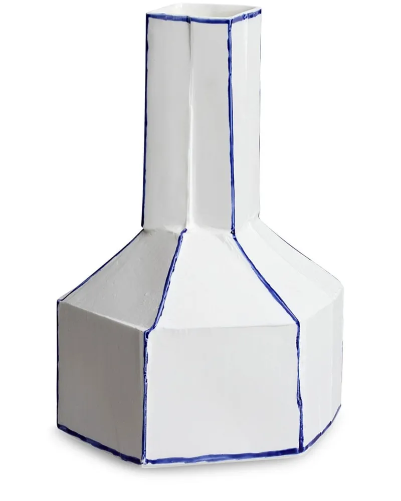 1882 Ltd Stegreif Vase 24cm - Weiß Weiß