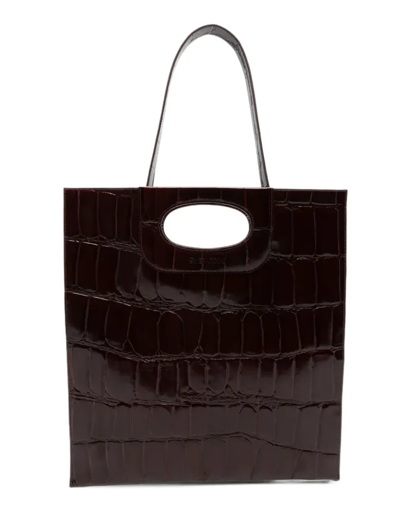 Gherardini Piattina croc-effect tote bag - Rot Rot