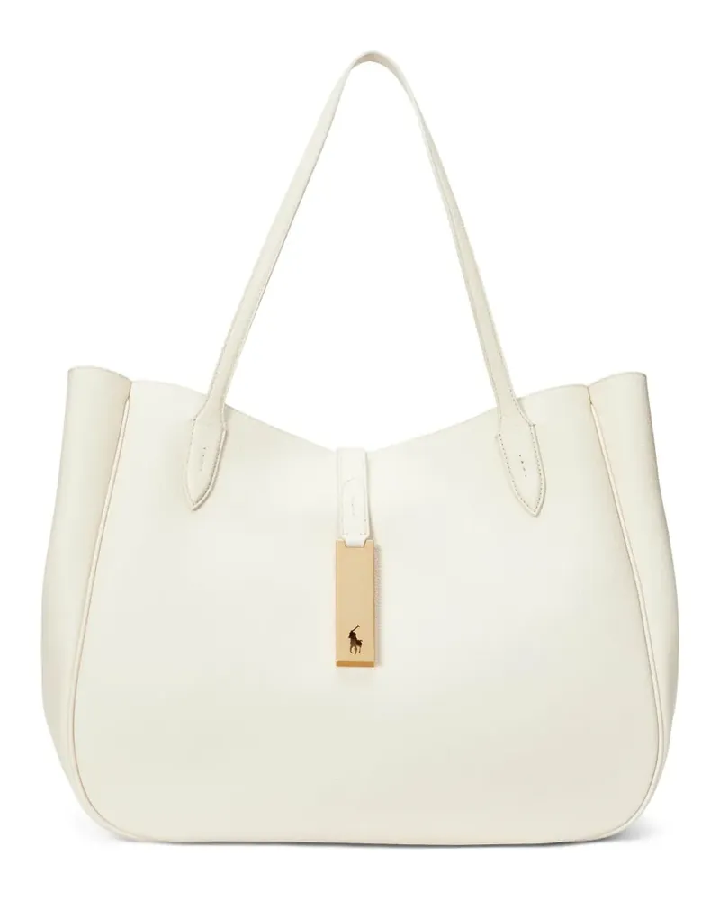 Ralph Lauren Große Polo ID Tote Bag - Nude Nude