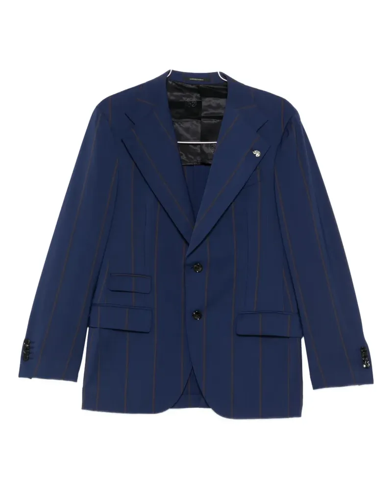 Gabriele Pasini single-breasted pinstripe suit - Blau Blau