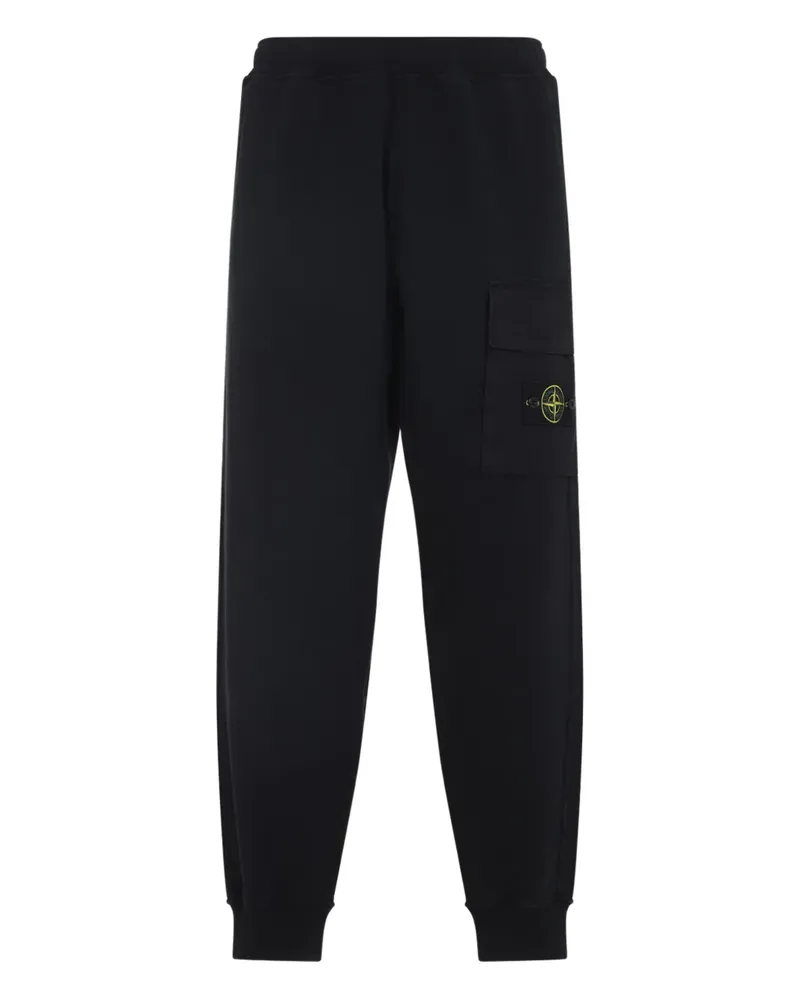 Stone Island Jogginghose mit aufgesetzter Tasche - Schwarz Schwarz