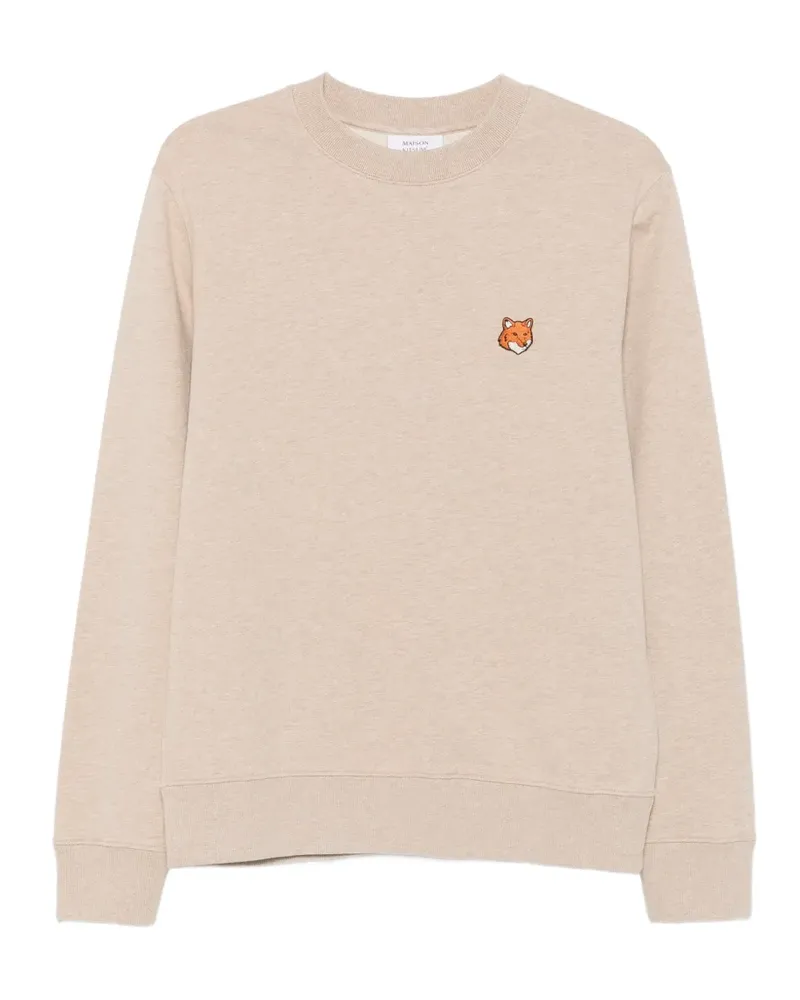 Kitsuné Sweatshirt mit Fox Head-Patch - Nude Nude