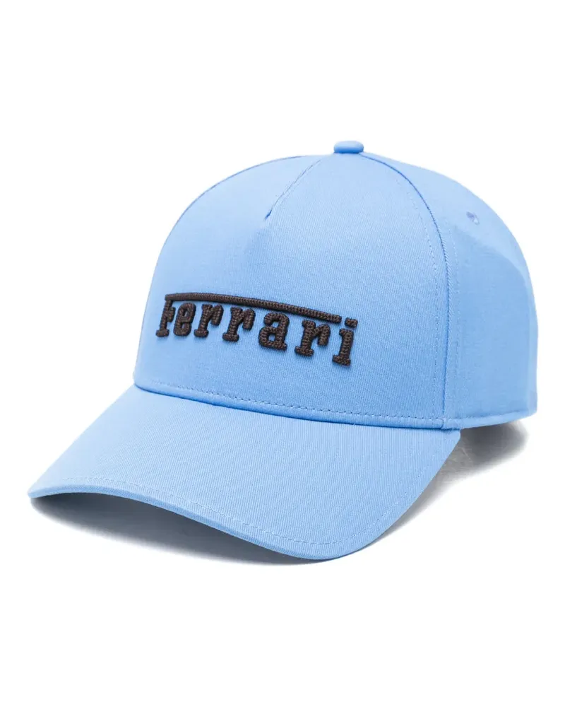Ferrari logo-embroidered baseball cap - Blau Blau