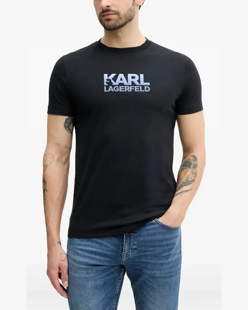 Karl Lagerfeld logo-print t-shirt - Schwarz Schwarz