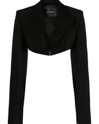 Thierry Mugler Klassische Cropped-Jacke Schwarz