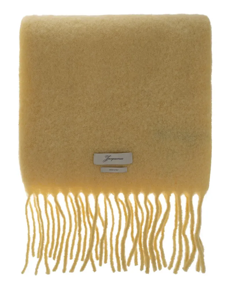 Jacquemus Carro Schal mit Fransen - Gelb Gelb