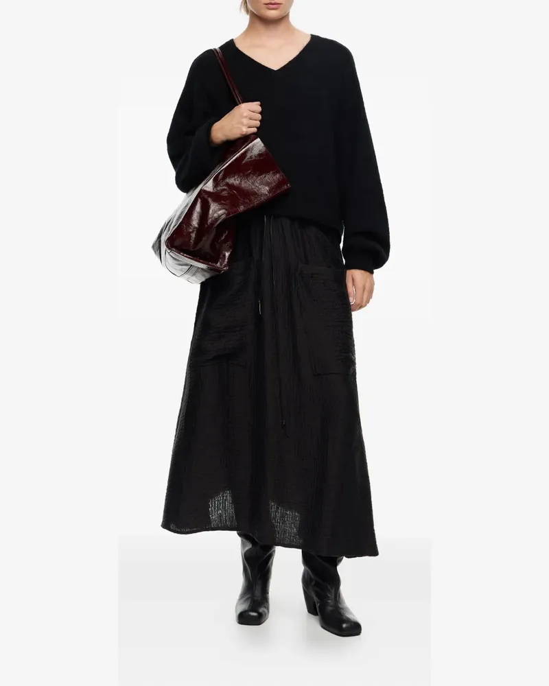 BIMBA Y LOLA patch-pocket drawstring skirt - Schwarz Schwarz