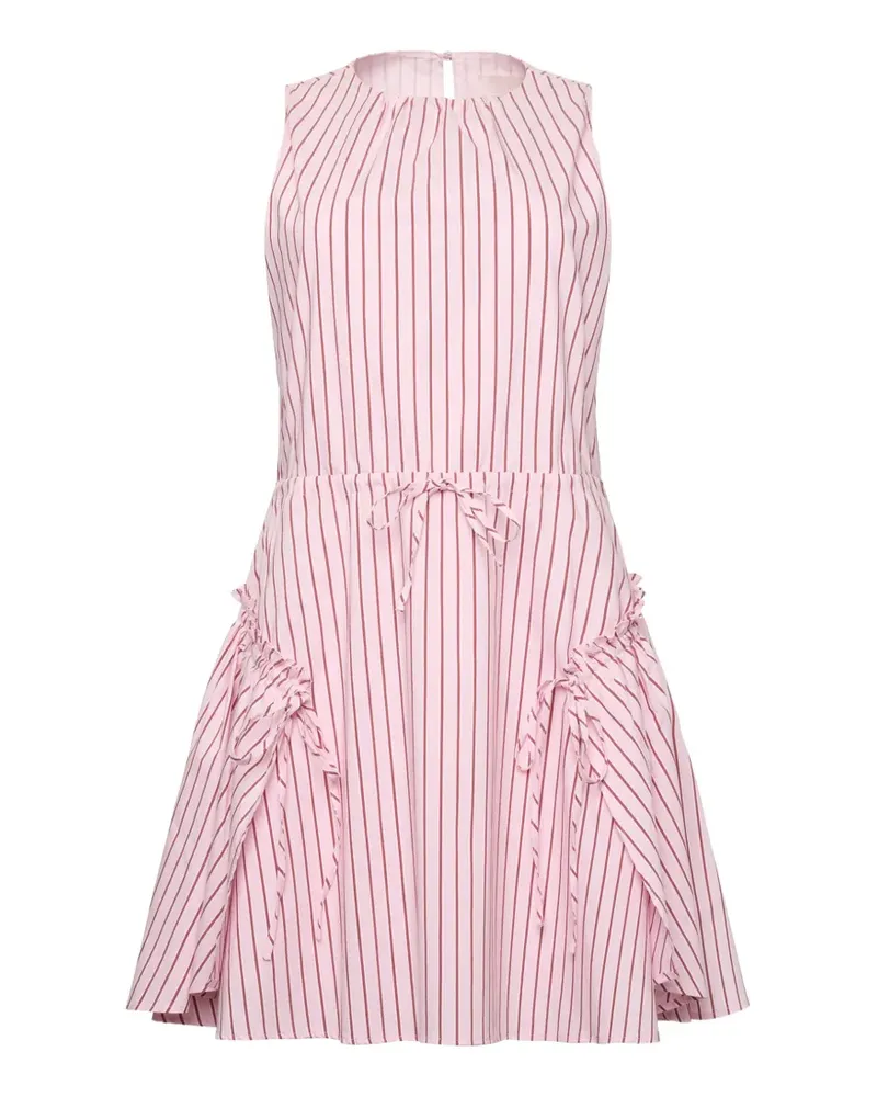 Cinq à Sept Gestreiftes Leylani Kleid - Rosa Rosa