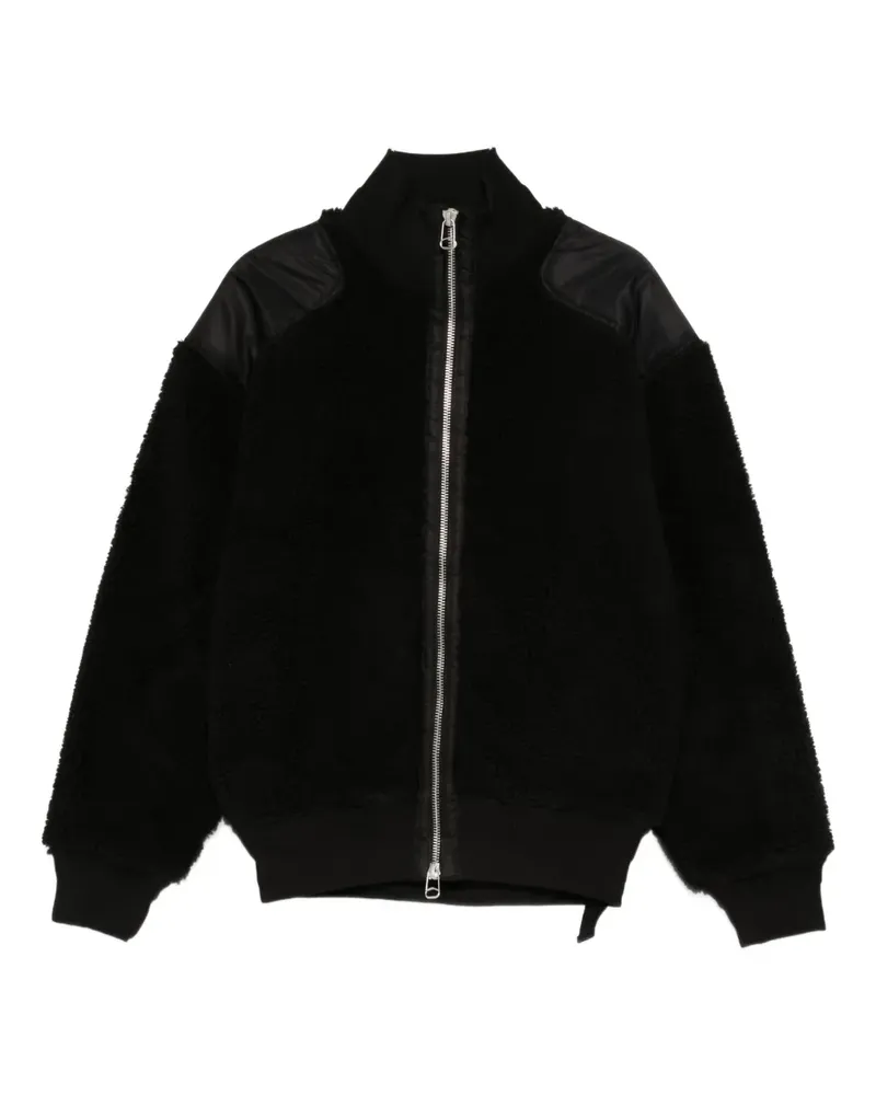 OAMC zip panelled peacemaker coat - Schwarz Schwarz