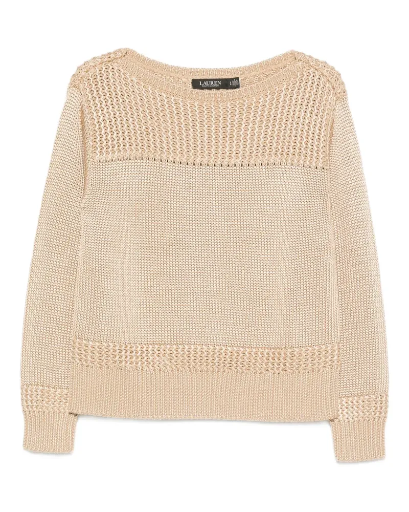 Ralph Lauren Pullover mit Lochstrickmuster - Nude Nude