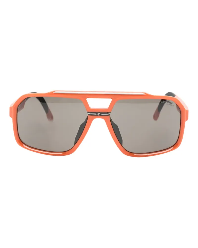 Carrera Sonnenbrille mit geometrischem Gestell - Orange Orange