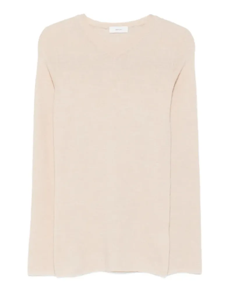Mauro Grifoni Pullover mit V-Ausschnitt - Nude Nude