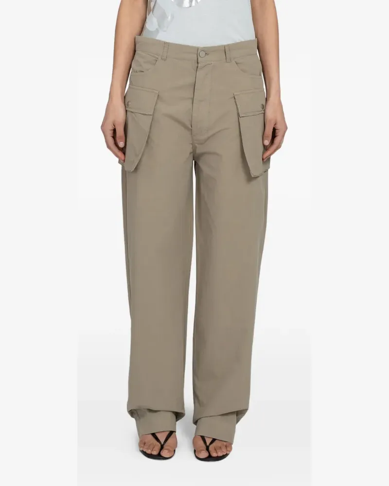GIMAGUAS Giaco straight-leg cargo trousers - Nude Nude