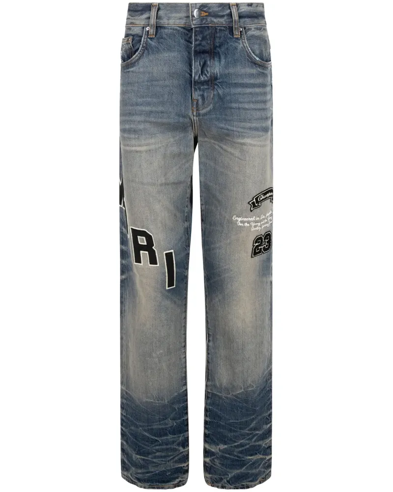 Amiri Hockey Straight-Leg-Jeans - Blau Blau