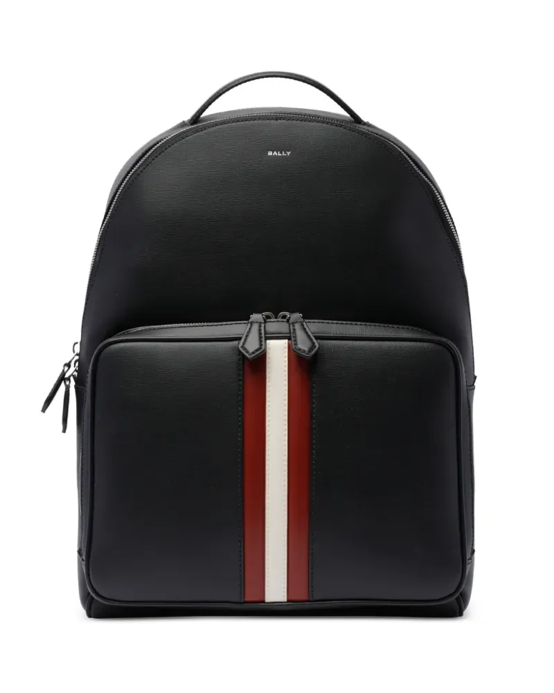 Bally Mythos stripe-detail backpack - Schwarz Schwarz