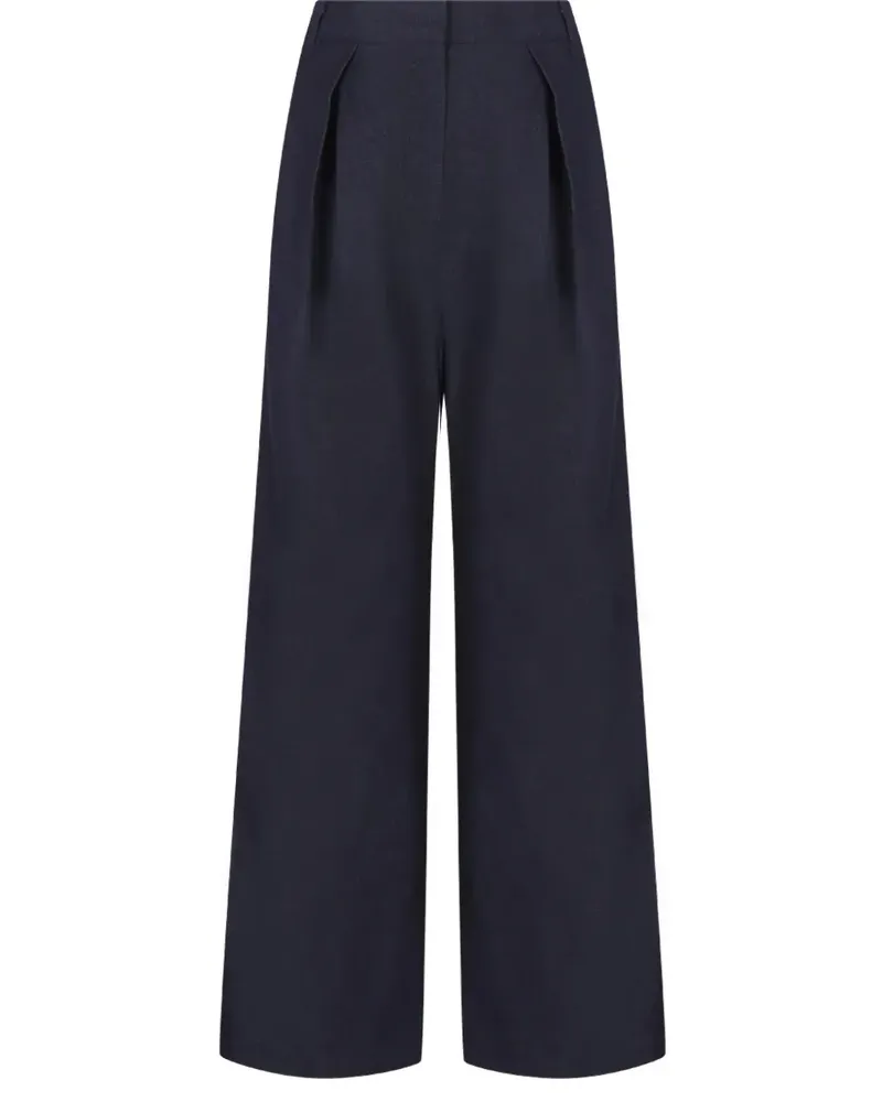 Co Hose mit Bundfalten - Blau Blau