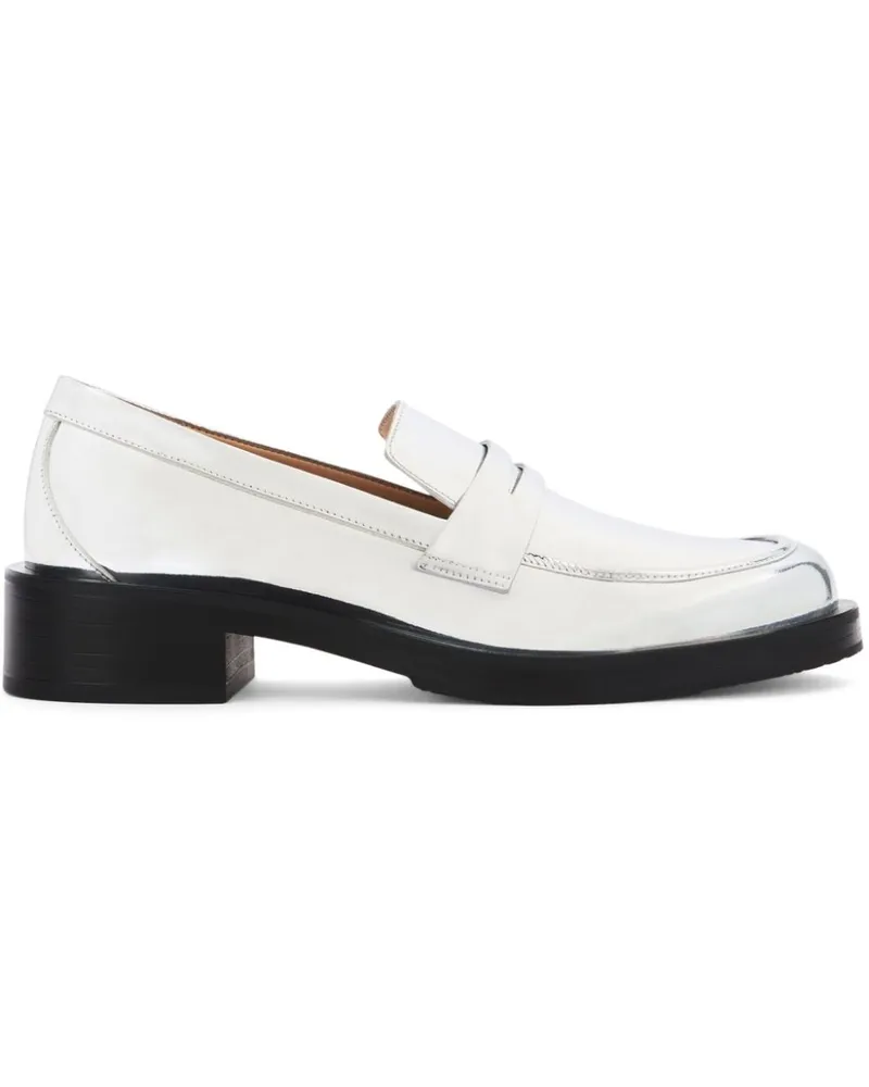 Stuart Weitzman Palmer Bold Loafer 40mm - Weiß Weiß