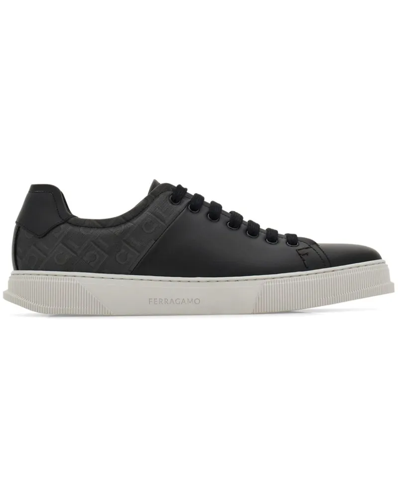 Ferragamo Klassische Sneakers - Schwarz Schwarz