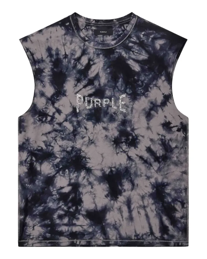 PURPLE BRAND T-Shirt in Batikoptik - Violett Violett