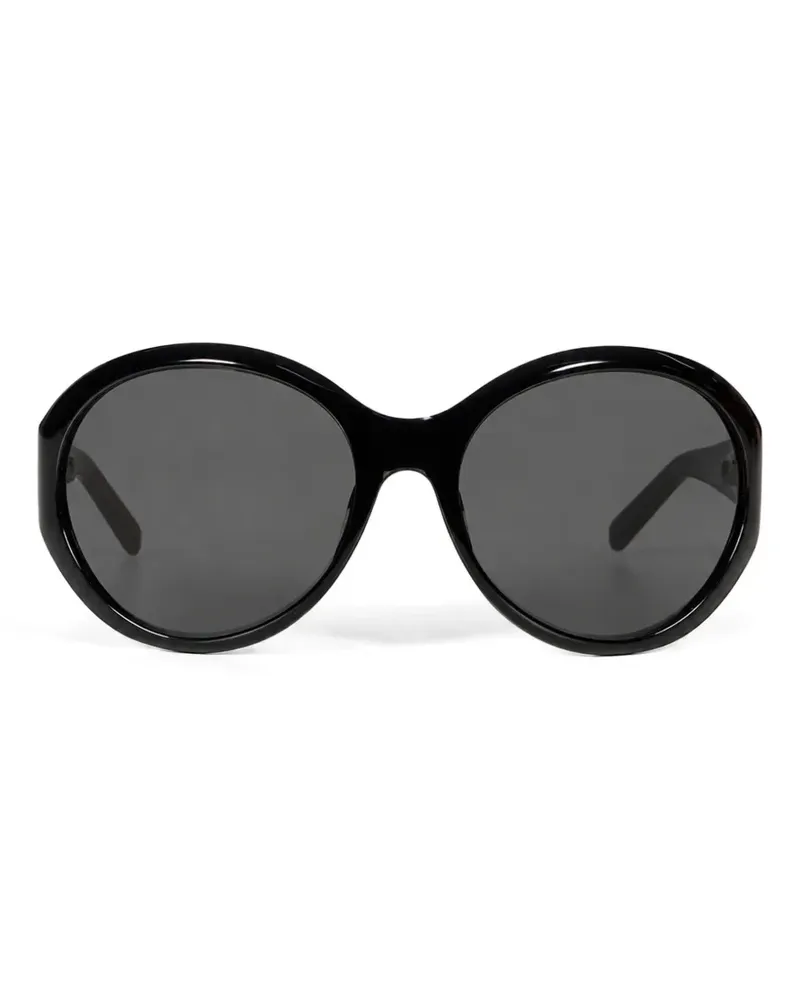Magda Butrym Sonnenbrille mit rundem Gestell - Schwarz Schwarz
