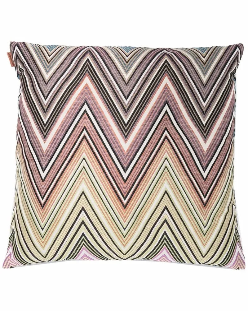 Missoni Home Kissen mit Zickzackstickerei - Blau Blau
