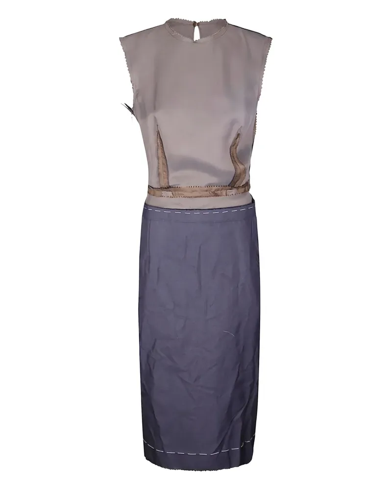 Maison Margiela Ärmelloses Midikleid - Grau Grau