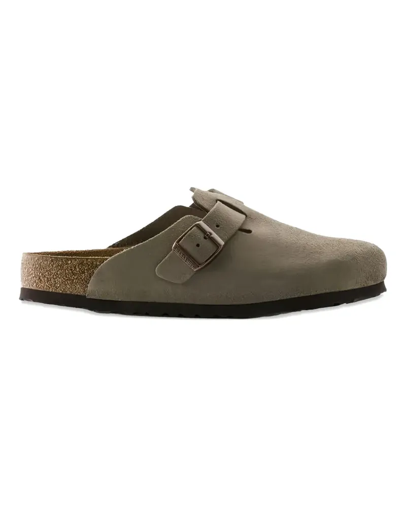 Birkenstock Boston suede mules - Nude Nude