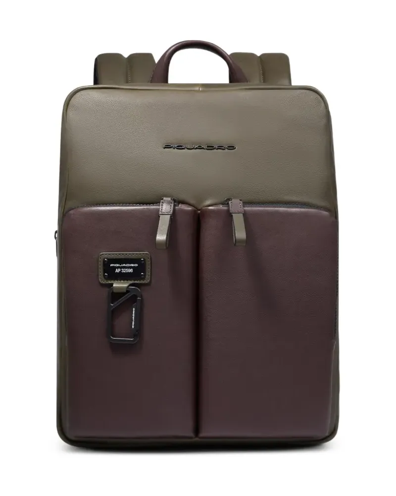 Piquadro Erweiterbarer Rucksack - Grün Grün