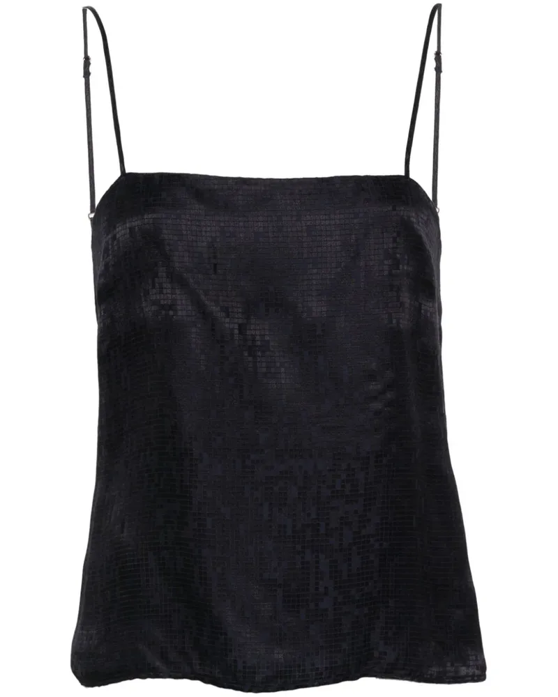 forte_forte Top mit Muster - Blau Blau