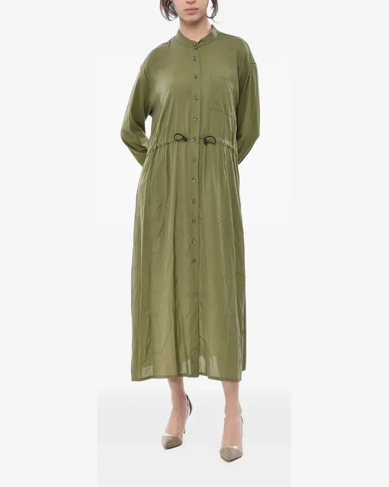 Woolrich drawstring-waist maxi dress - Grün Grün