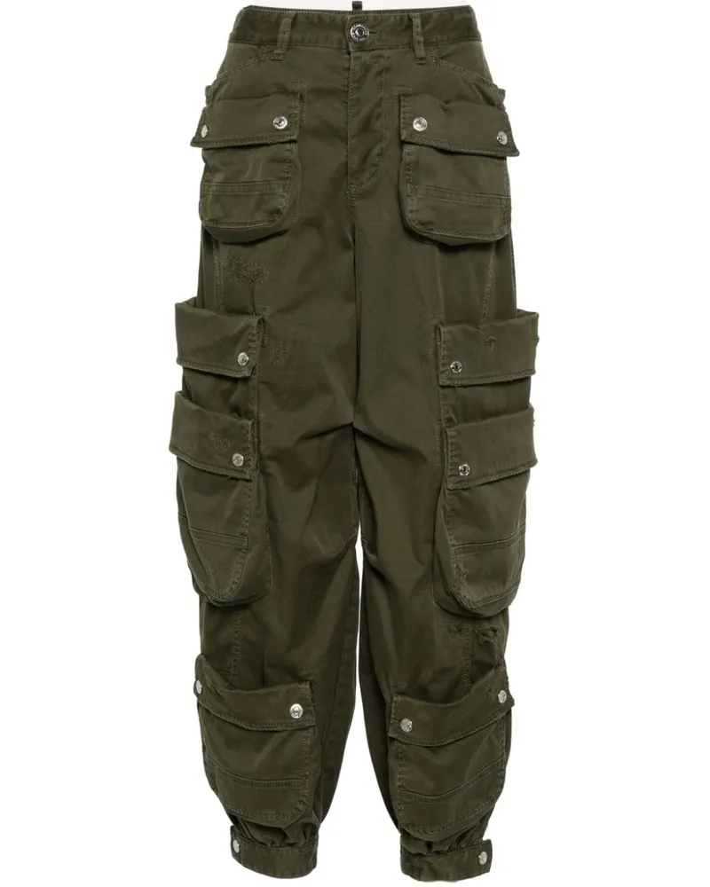 Dsquared2 Cargohose mit mehreren Taschen - Grün Grün