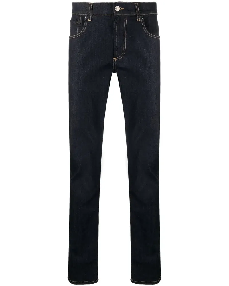 Alexander McQueen Klassische Straight-Leg-Jeans - Blau Blau