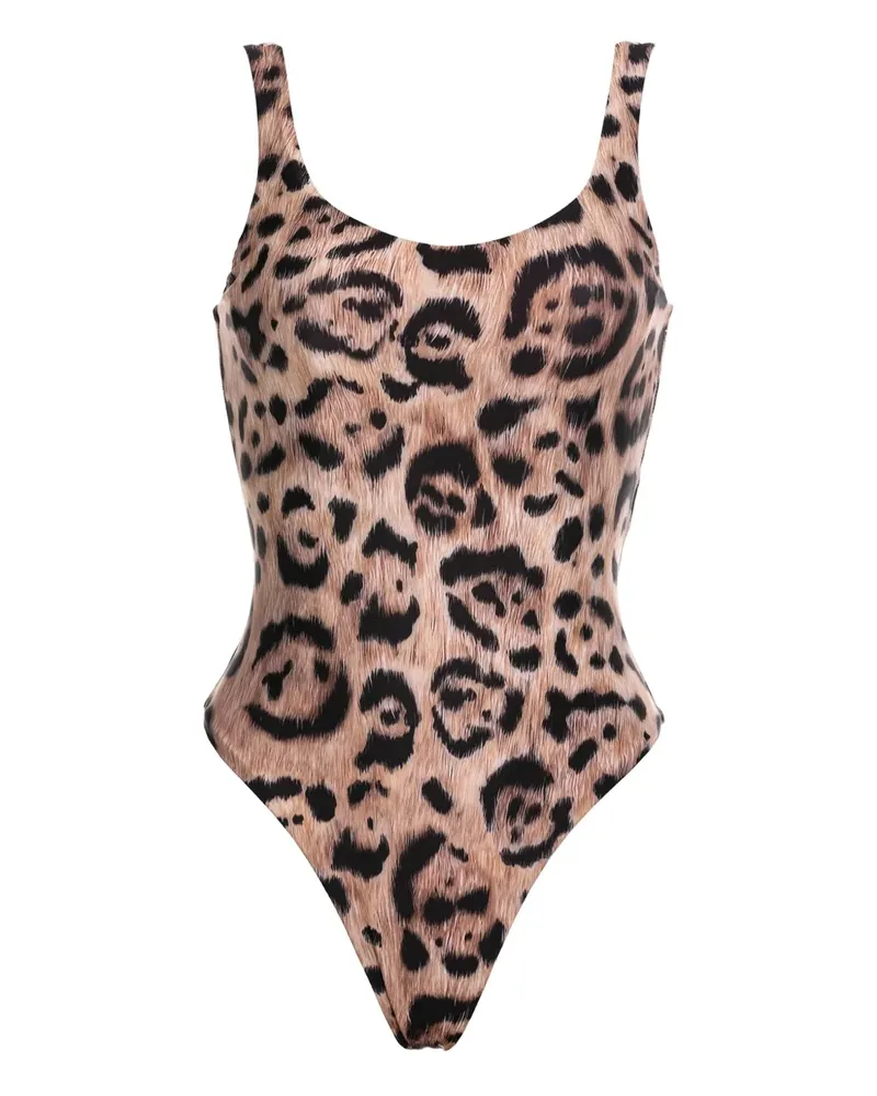 AGUA BENDITA Badeanzug mit Leoparden-Print - Nude Nude