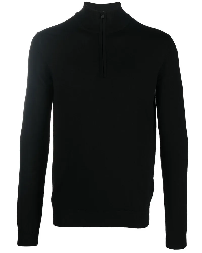 HUGO BOSS Pullover mit Rollkragen - Schwarz Schwarz