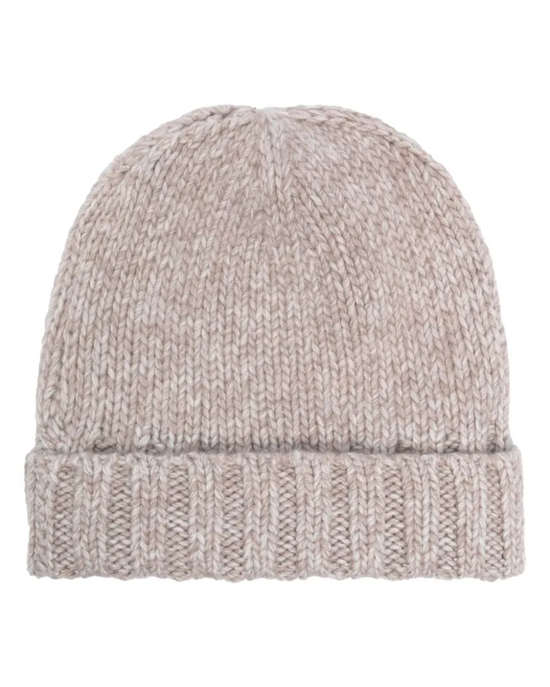 Le Kasha 1918 Beanie aus Grobstrick - Nude Nude