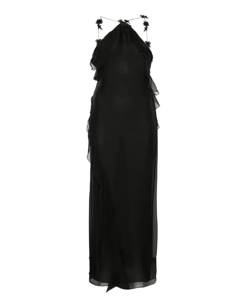 SIR Lysia Neckholder-Abendkleid - Schwarz Schwarz