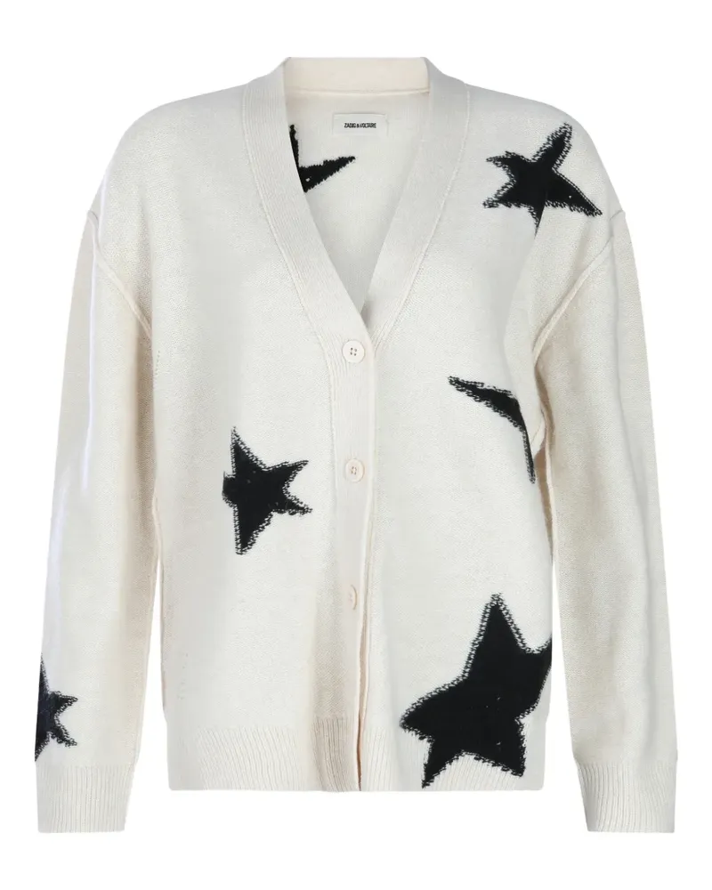 Zadig & Voltaire star button cardigan - Weiß Weiß