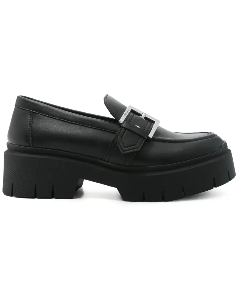 HUGO BOSS Loafer mit Schnallendetail - Schwarz Schwarz