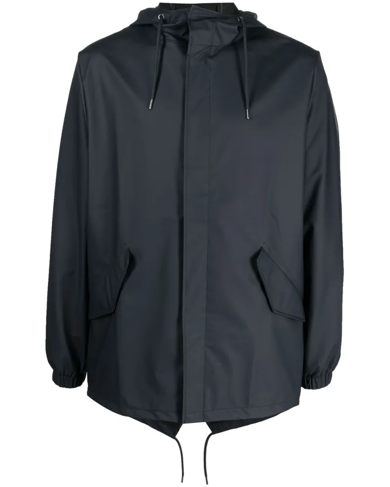 RAINS Kapuzenparka mit Kordelzug - Blau Blau
