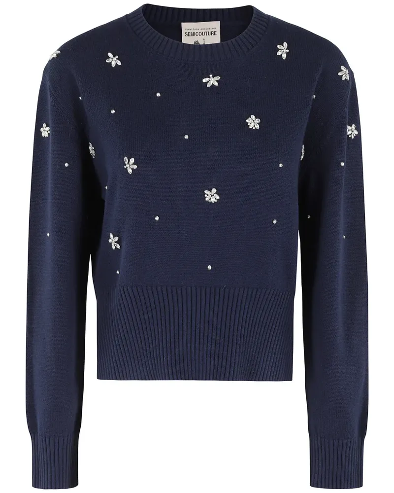 Semicouture Vanda Pullover - Blau Blau