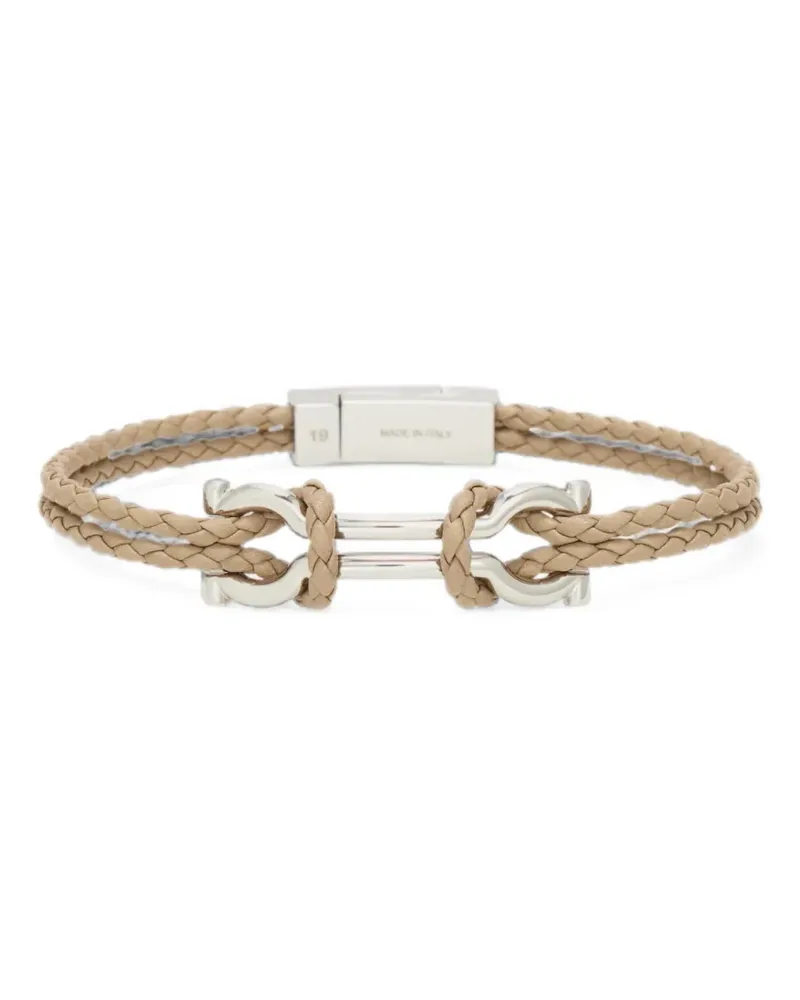 Ferragamo double Gancini bracelet (20 cm) - Silber Silber