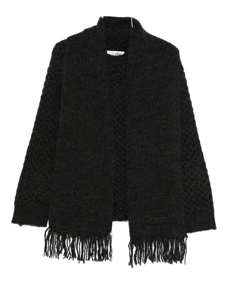 Maison Margiela Grob gestrickter Pullover - Grau Grau