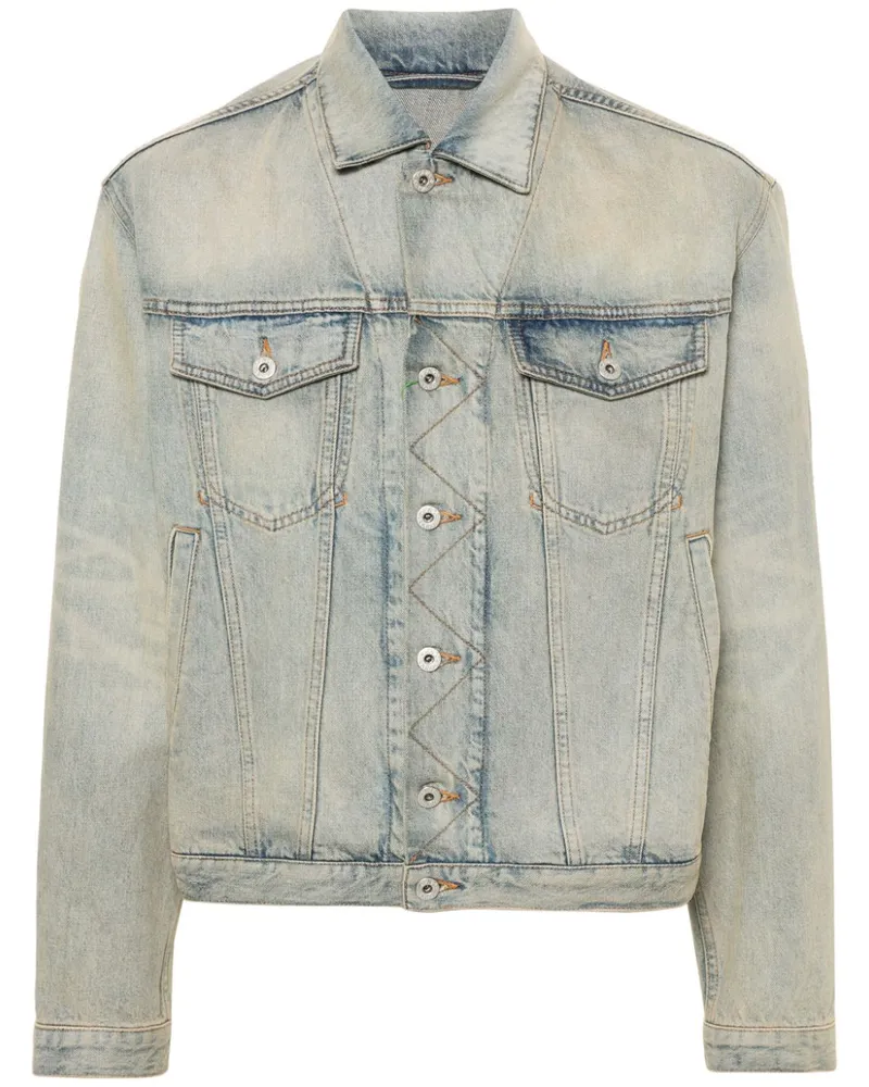 Kenzo Drawn Varsity Jeansjacke - Blau Blau