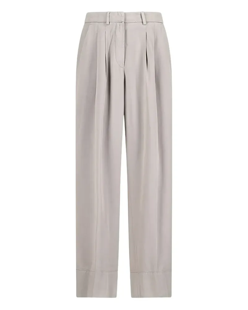 PT TORINO Hose mit Bundfalten - Grau Grau