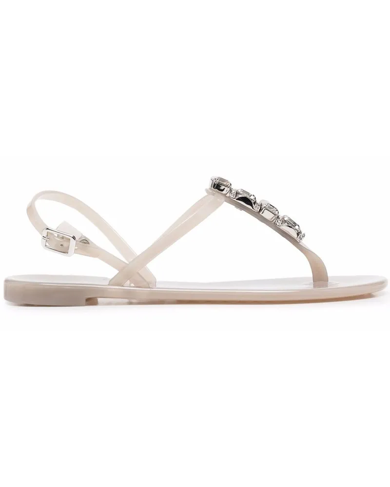 Casadei Sandalen mit Kristallen - Grau Grau