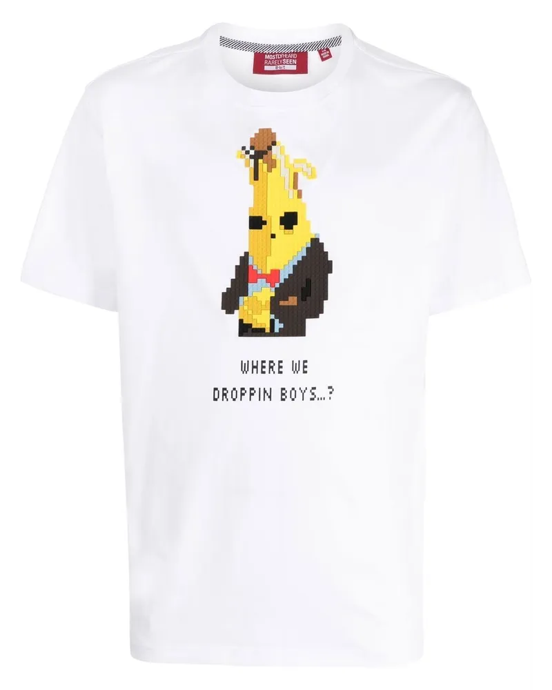 Mostly Heard Rarely Seen Where we Dropping T-Shirt - Weiß Weiß