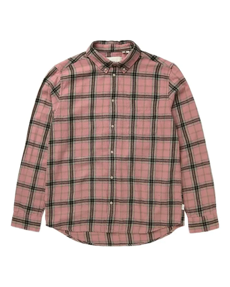 LES DEUX check-pattern button-down shirt - Rosa Rosa