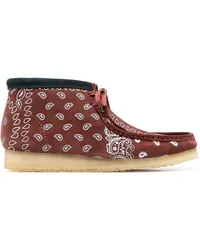 Clarks Schnürstiefel mit Paisleymuster Braun