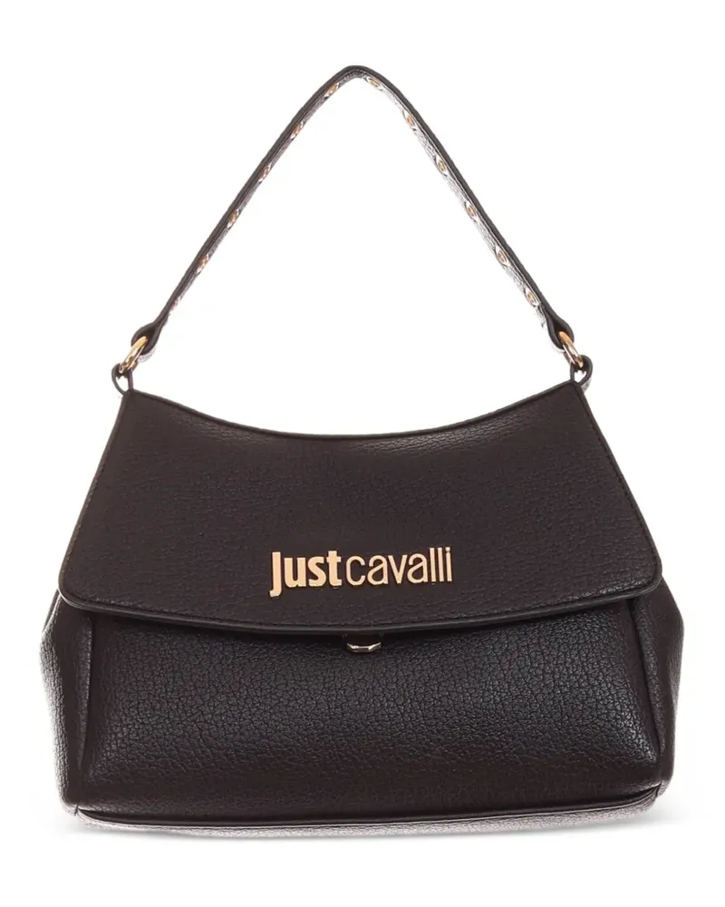 Just Cavalli Schultertasche mit Logo-Schild - Blau Blau